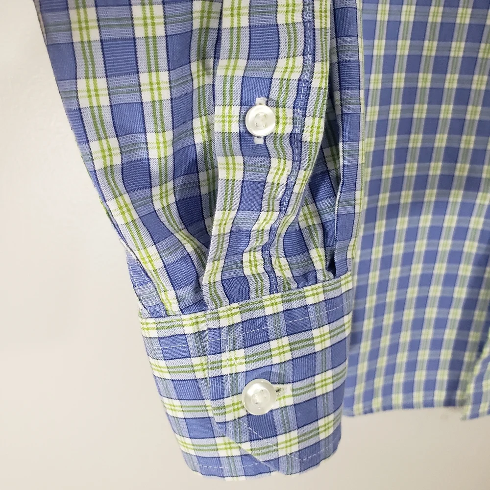 NAUTICA men's plaid button down shirt Sz 15.5